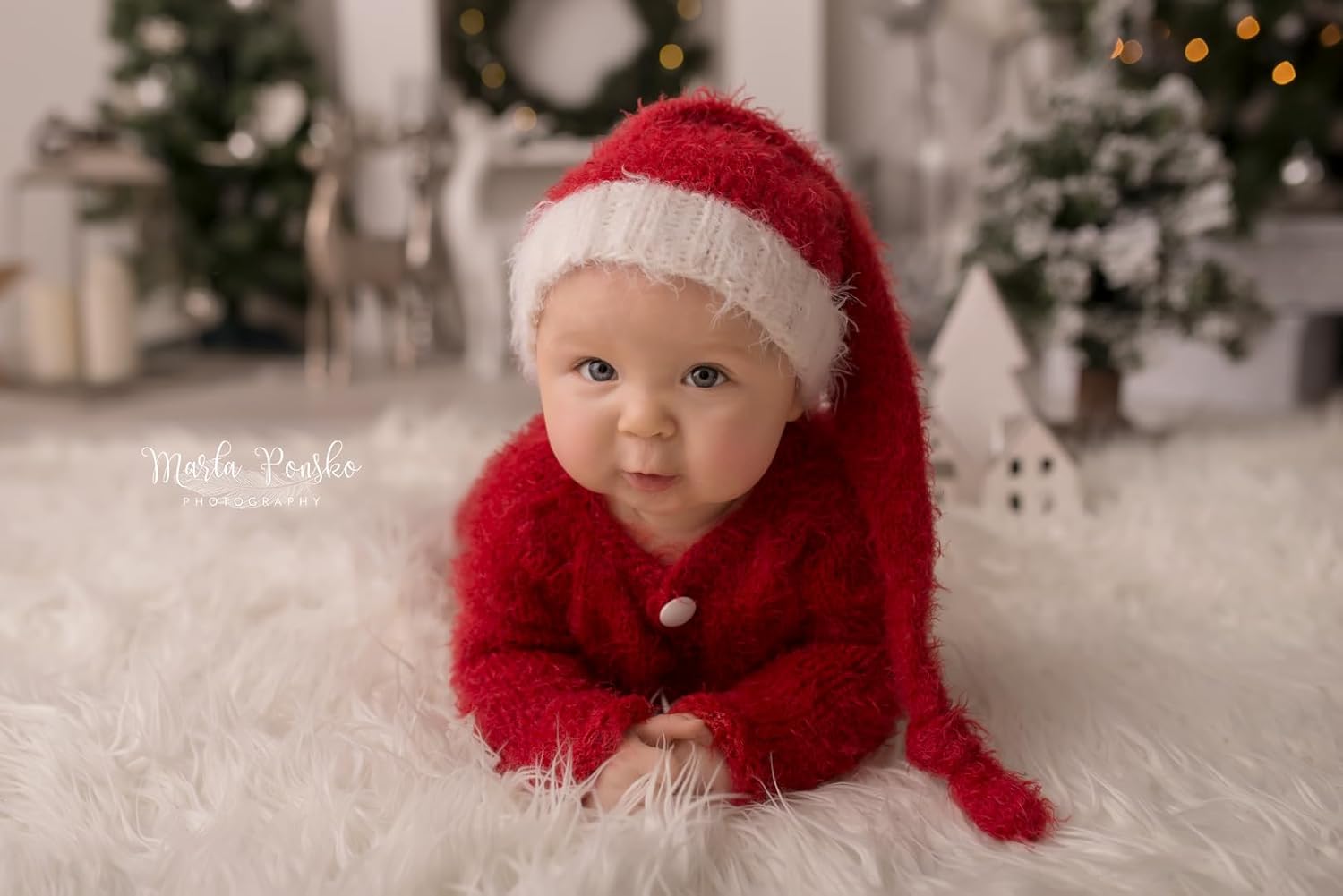 Handmade Santa Claus Baby Outfit 2 Piece
