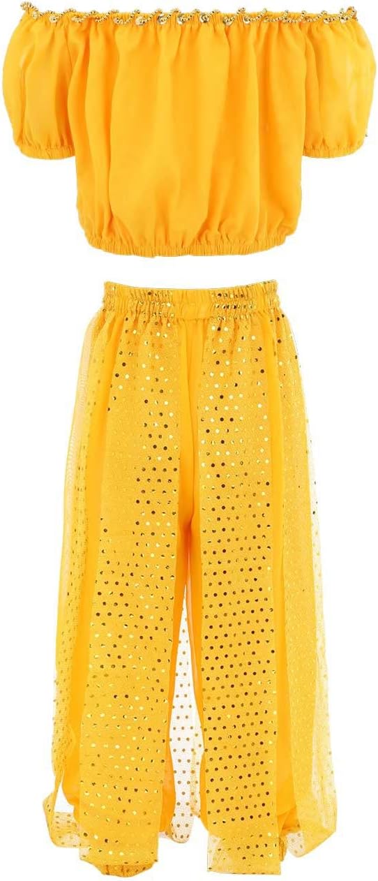 Baby Girl Belly Dance Costume Set with Hoodie and Pants