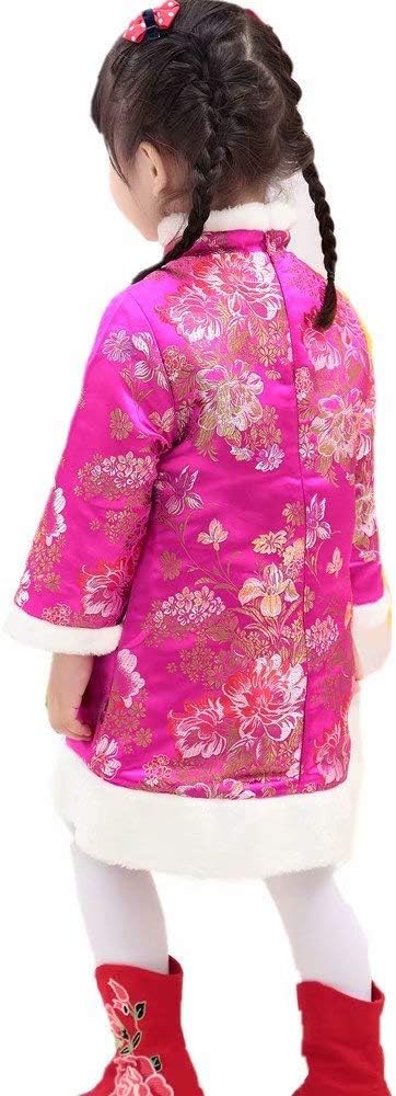 Baby Girls Qipao Dress Traditional Chinese Cheongsam Costume for New Year