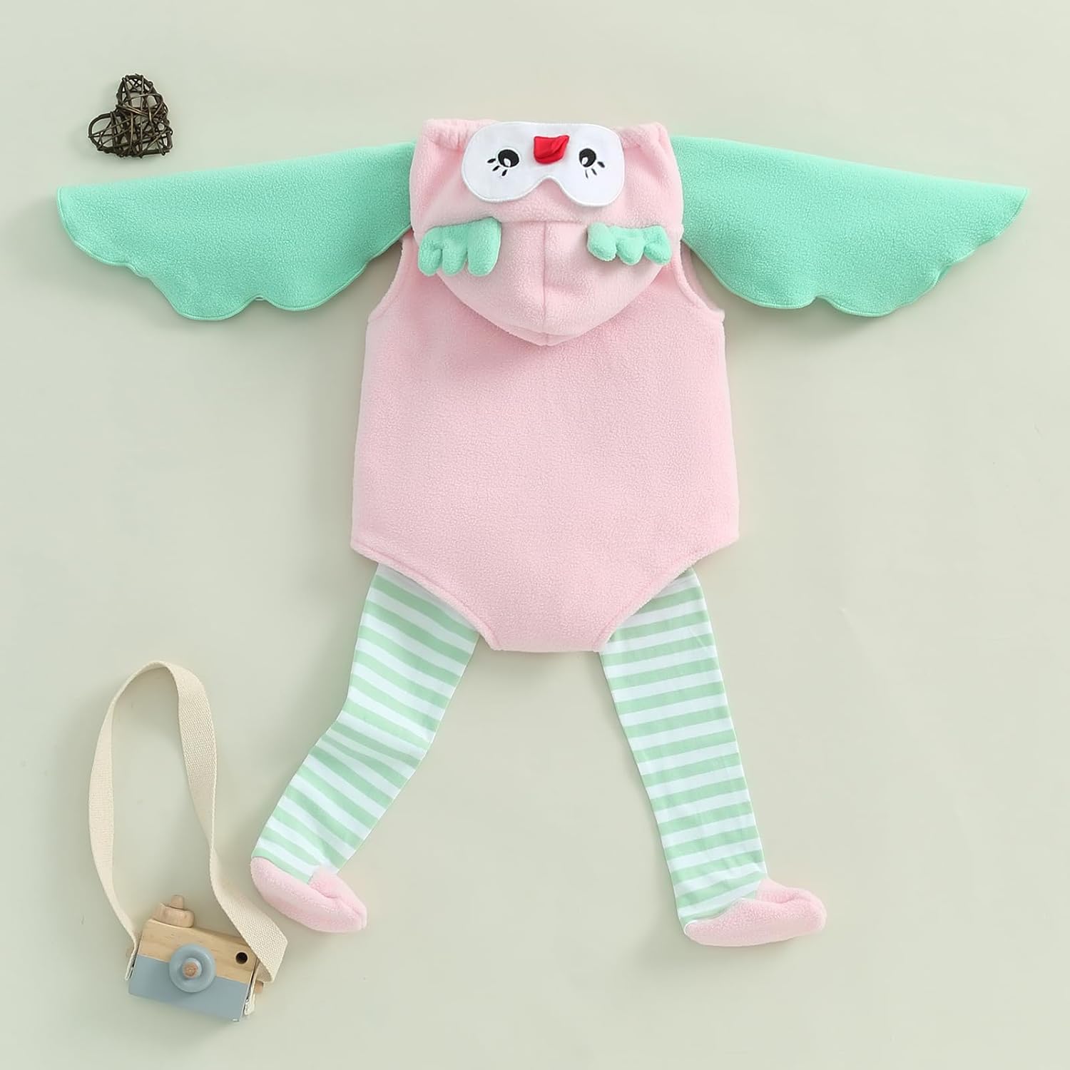 Madjtlqy Halloween Costume Toddler Romper with Long Socks