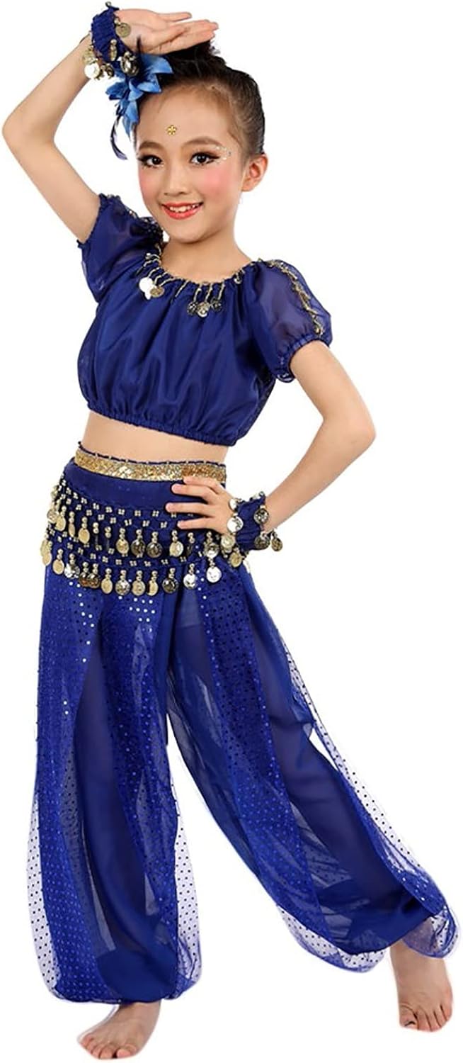 AMIMOJY Handmade Belly Dance Costume for Girls Winter