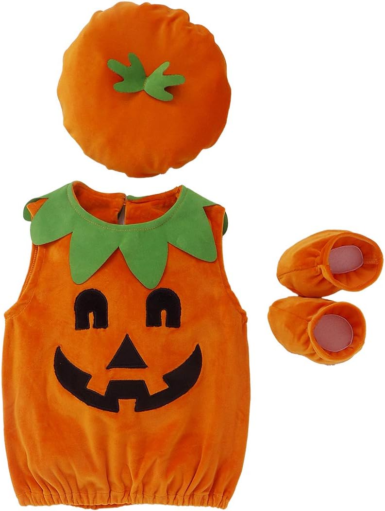 Oneflow Newborn Toddler Halloween Pumpkin Costume Set