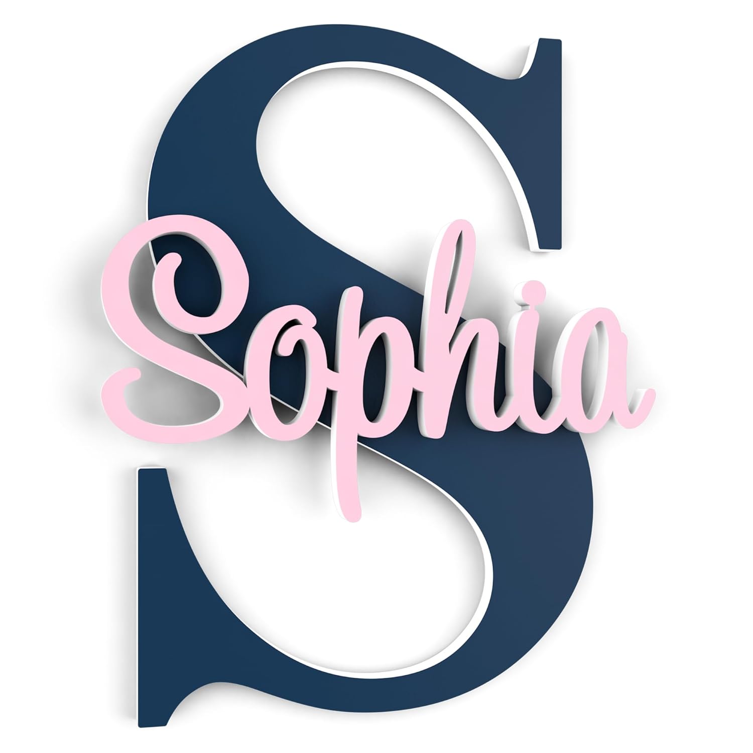 Personalized Baby Name Sign with Satin Finish