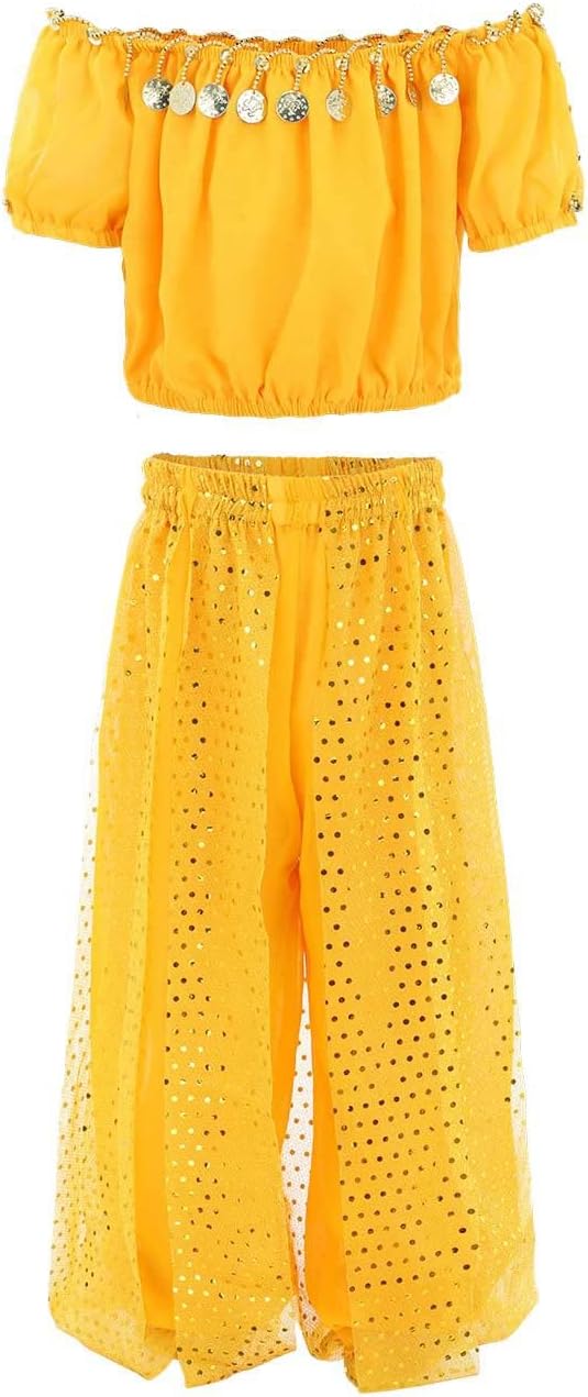 Baby Girl Belly Dance Costume Set with Hoodie and Pants