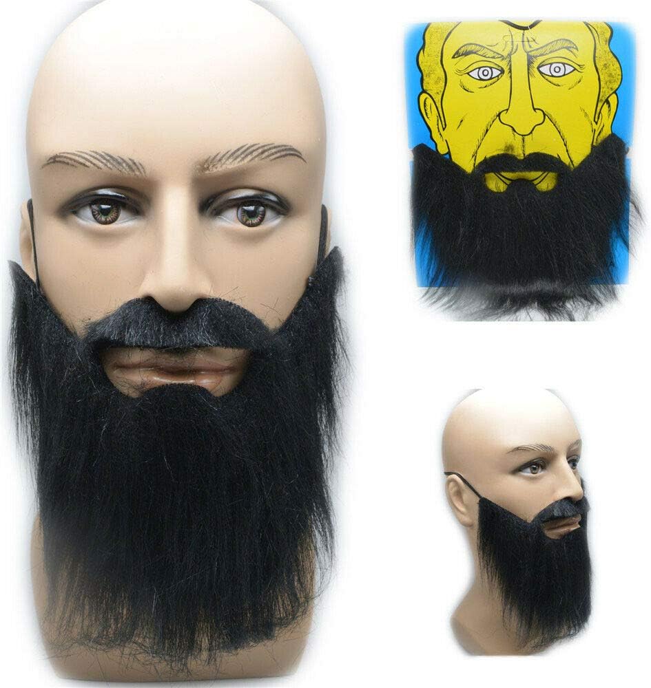 DanDre Halloween Beard Mustache Facial Hair Disguise Kit
