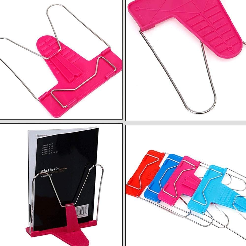 Panduo Adjustable Book Stand Portable Bookend Pair - Foldable Reading Holder