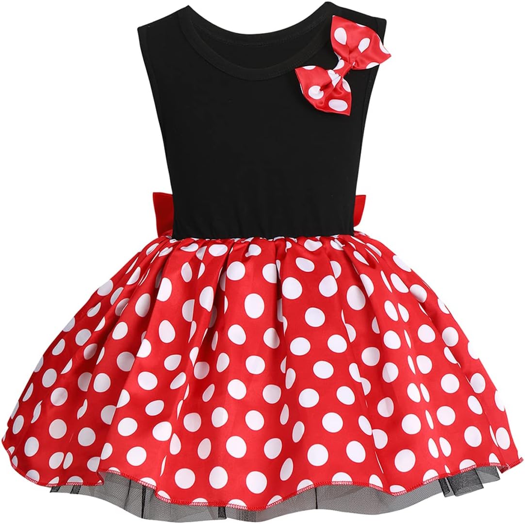 IBTOM CASTLE Baby Girl Polka Dots Princess Costume
