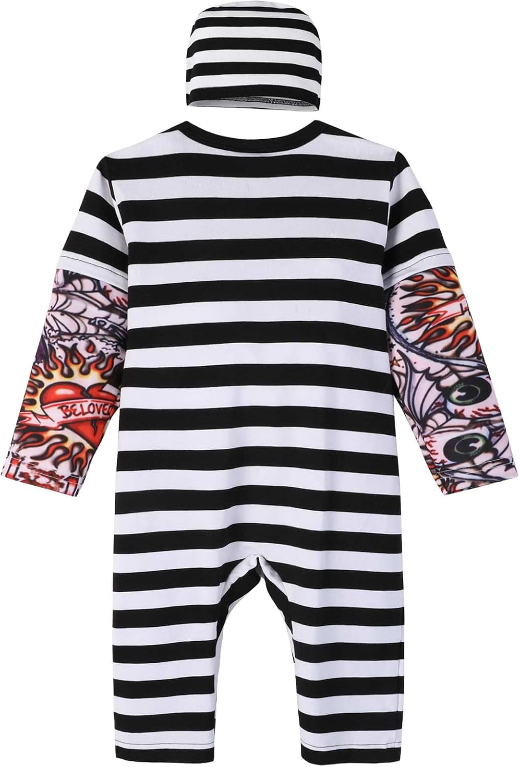 Zusnxaxe Newborn Astronaut Prisoner Costume Romper with Hat