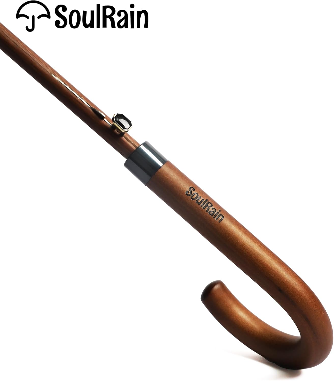 SoulRain 48 Arc Classic Wood Handle Umbrella