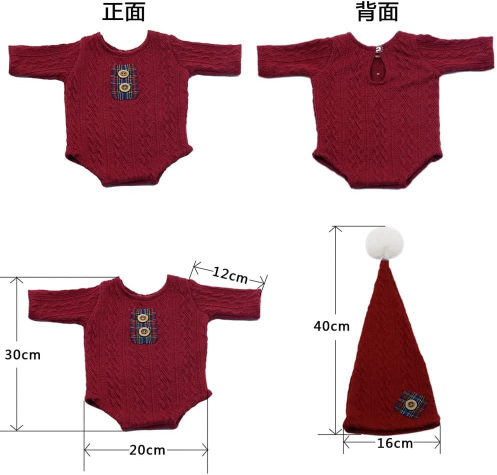 Newborn Christmas Hat and Pants Baby Boy Girl