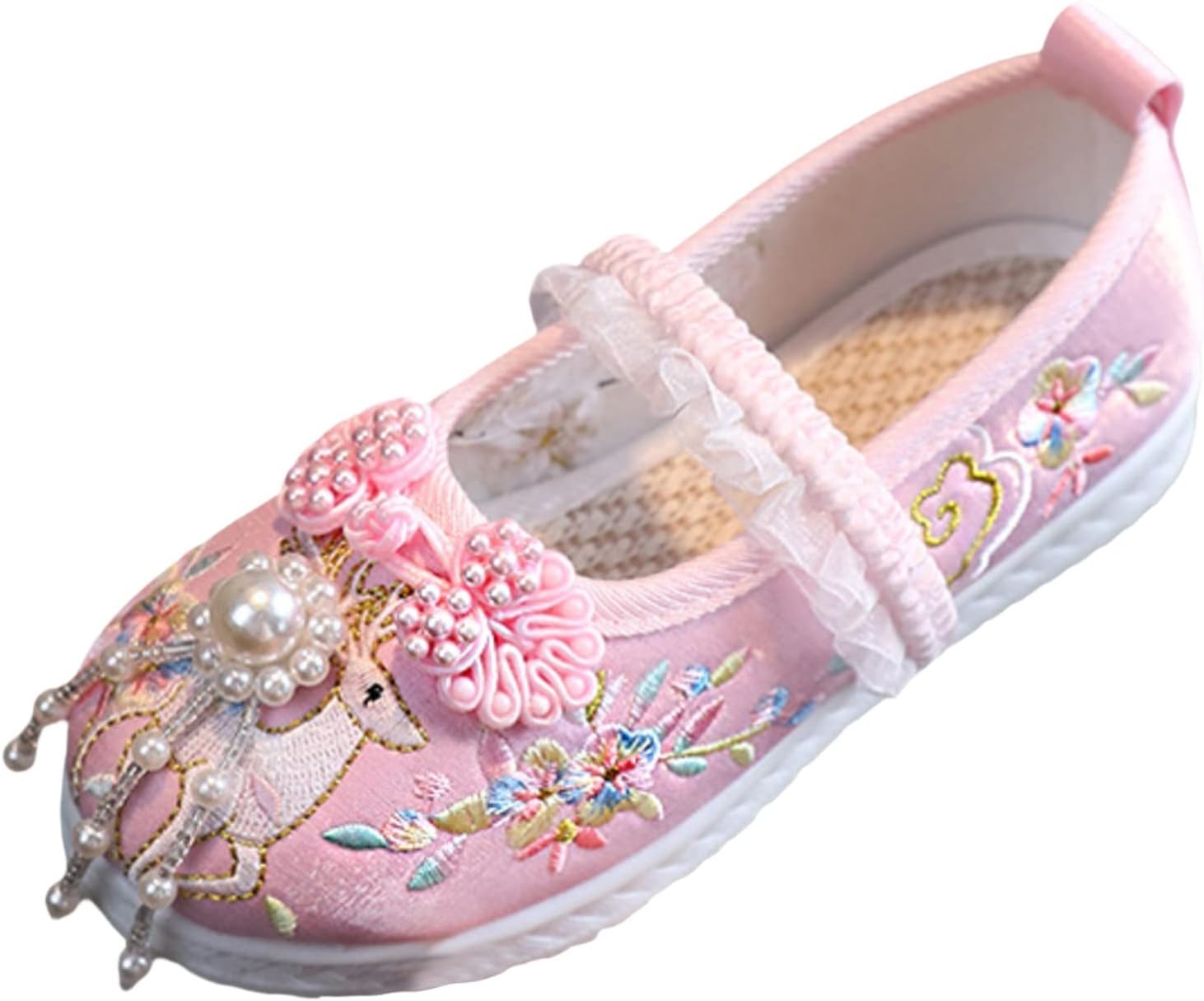Handmade Baby Tennis Shoes with Embroidered Design