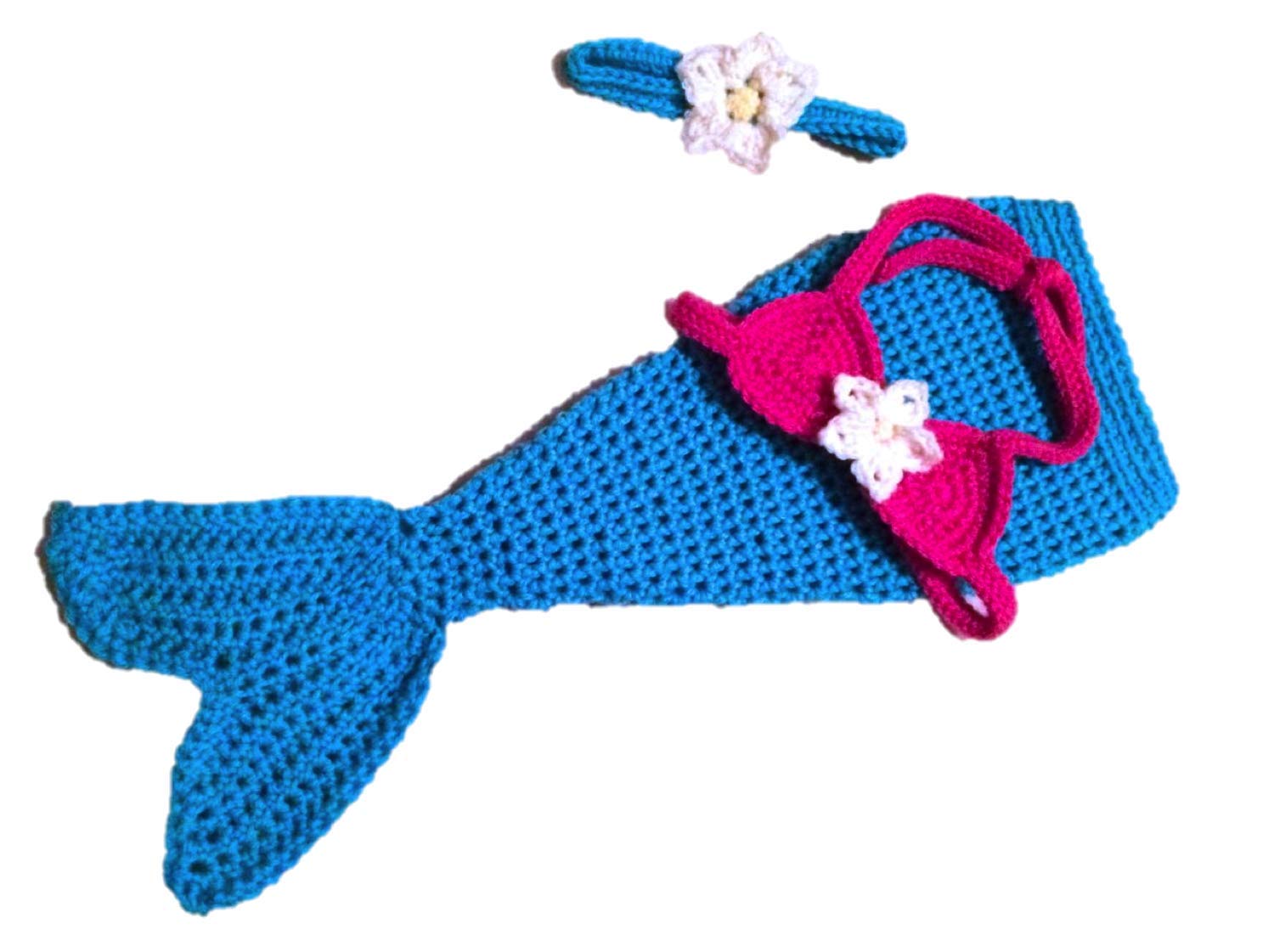 Handmade Baby Mermaid Costume for Newborn to 12 Months 1
