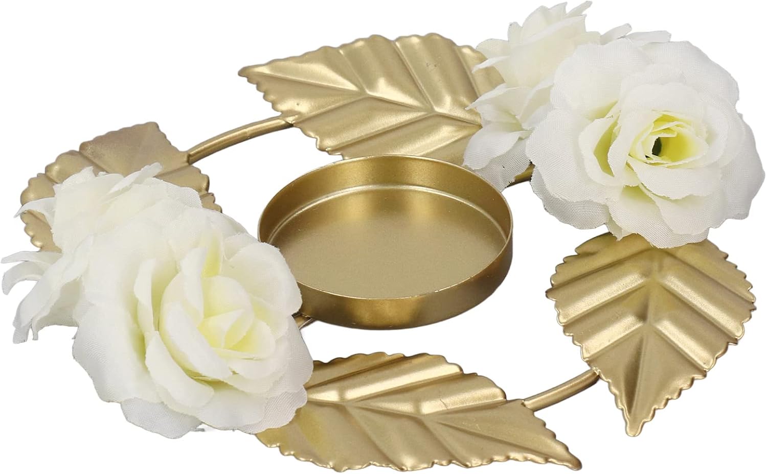 TITA-DONG Iron Golden Rose Candle Holder