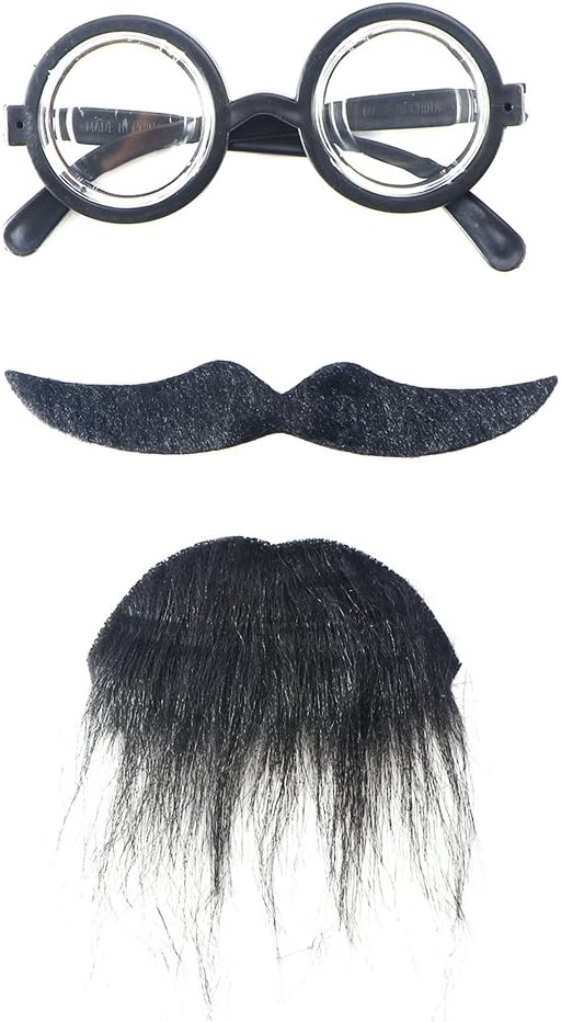 Halloween Fake Beard and Eyebrows Costume Kit