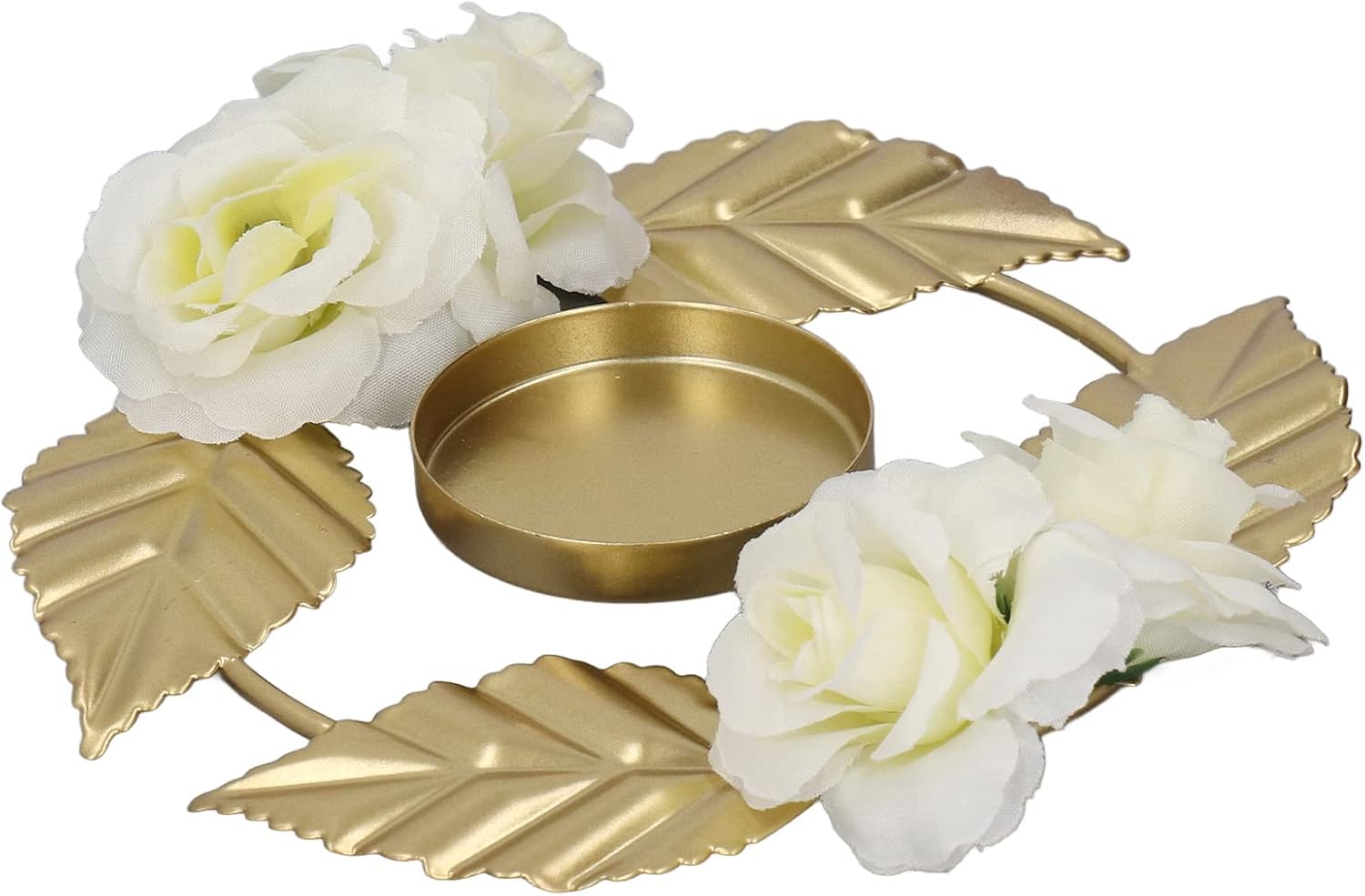 TITA-DONG Iron Golden Rose Candle Holder