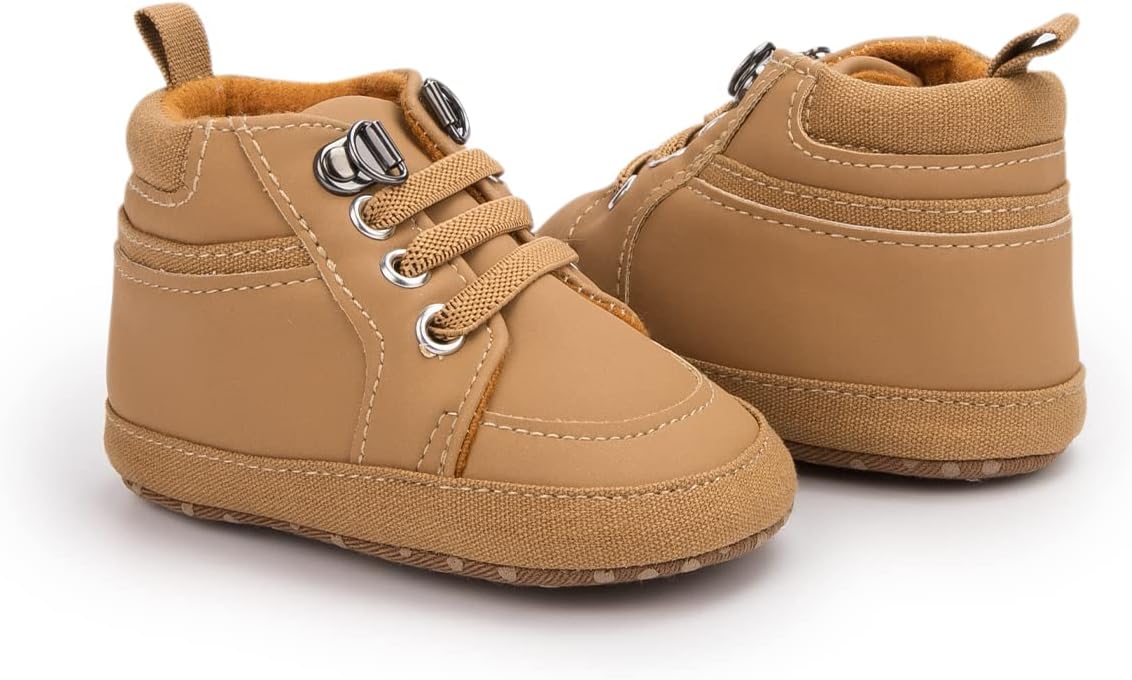 Bellocasa Baby High-Top Ankle Sneakers Non-Slip Soft Sole