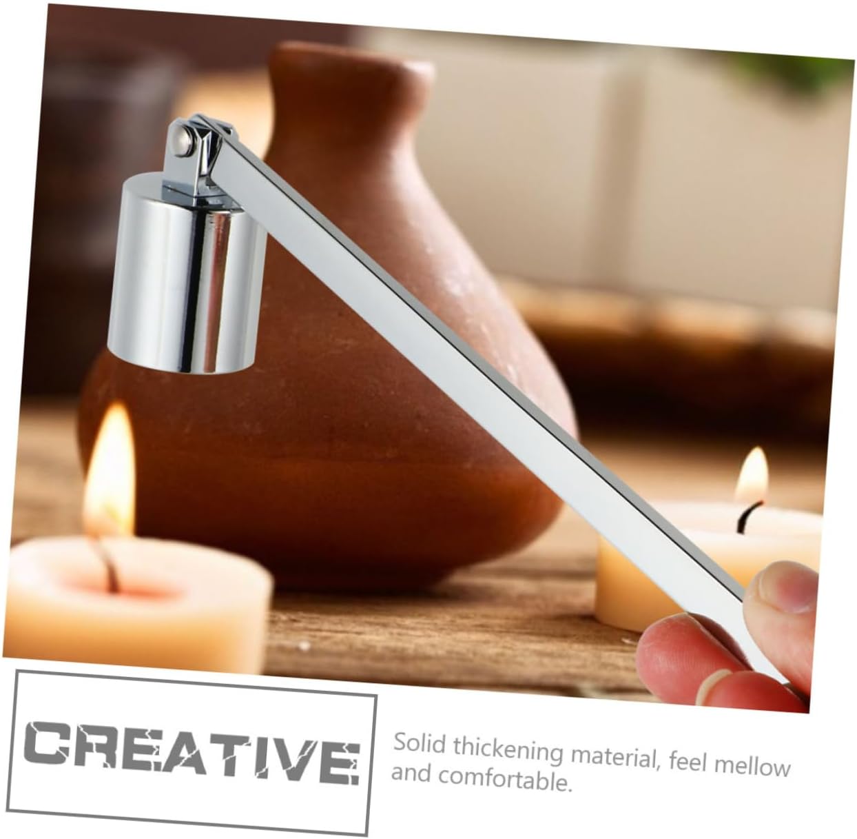 HOLIDYOYO 2pcs Candle Snuffer and Wick Trimmer Set