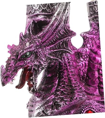 Cabilock Halloween Dragon Candle Holder Resin Reusable