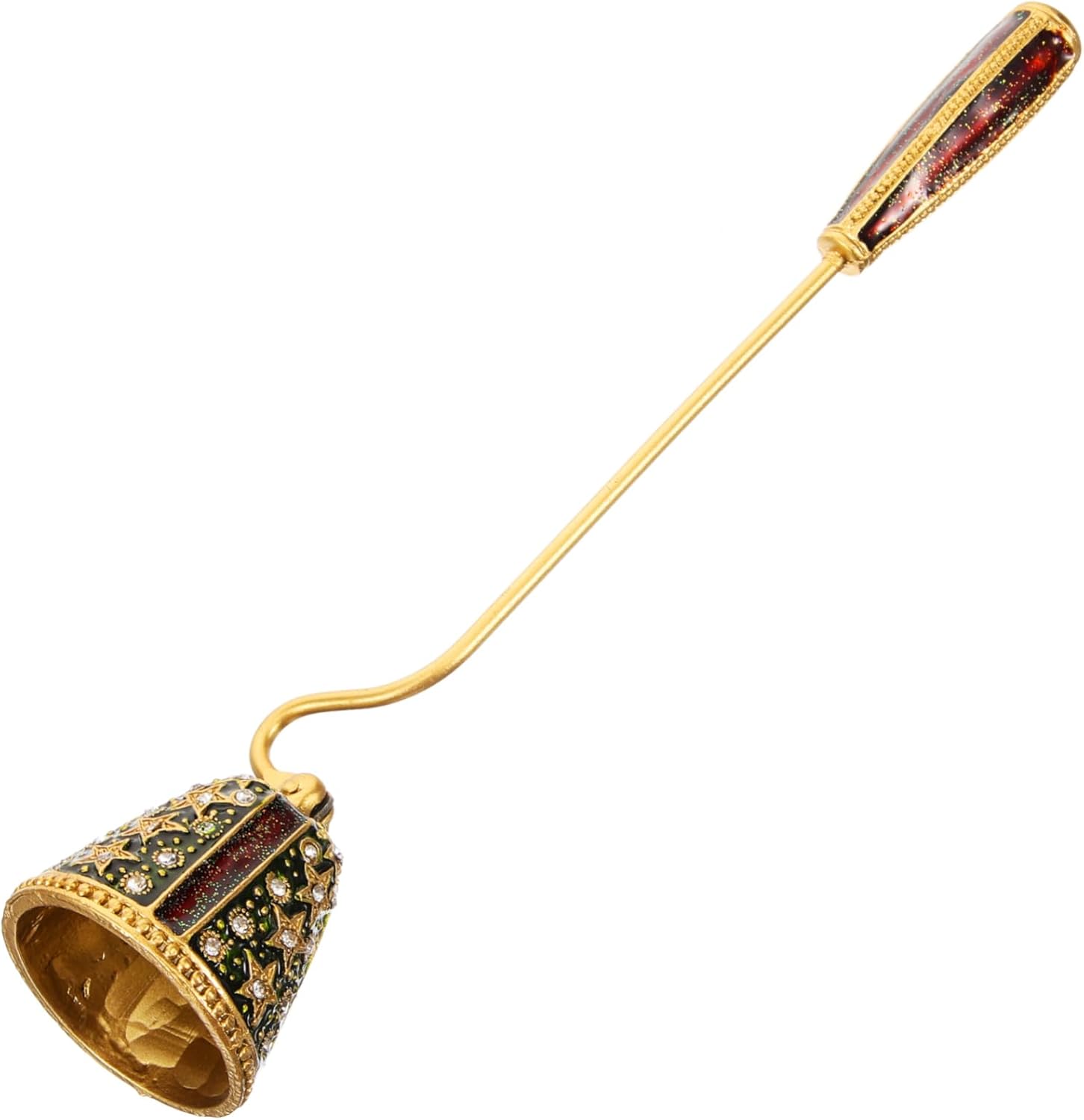 Ciieeo Candle Snuffer with Rhinestone Star Design