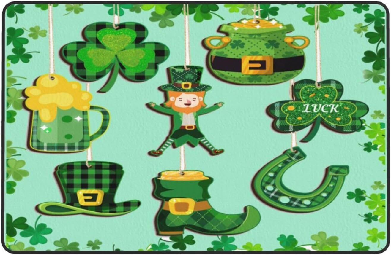 WENLIUNIAN St Patricks Day 60x39in Rug Pad