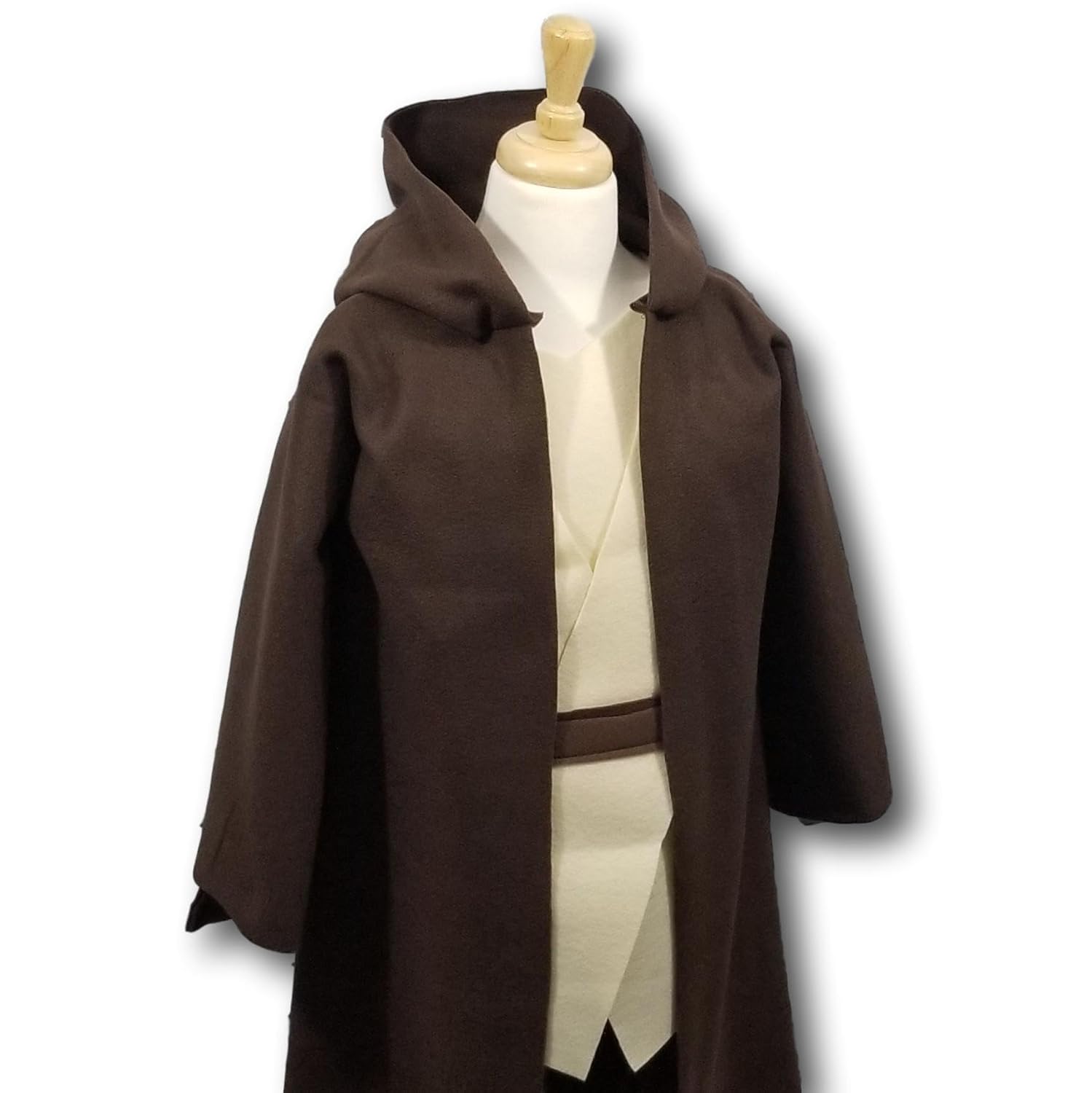 Deluxe Galaxy Wars Brown Hooded Robe Costume Set 1