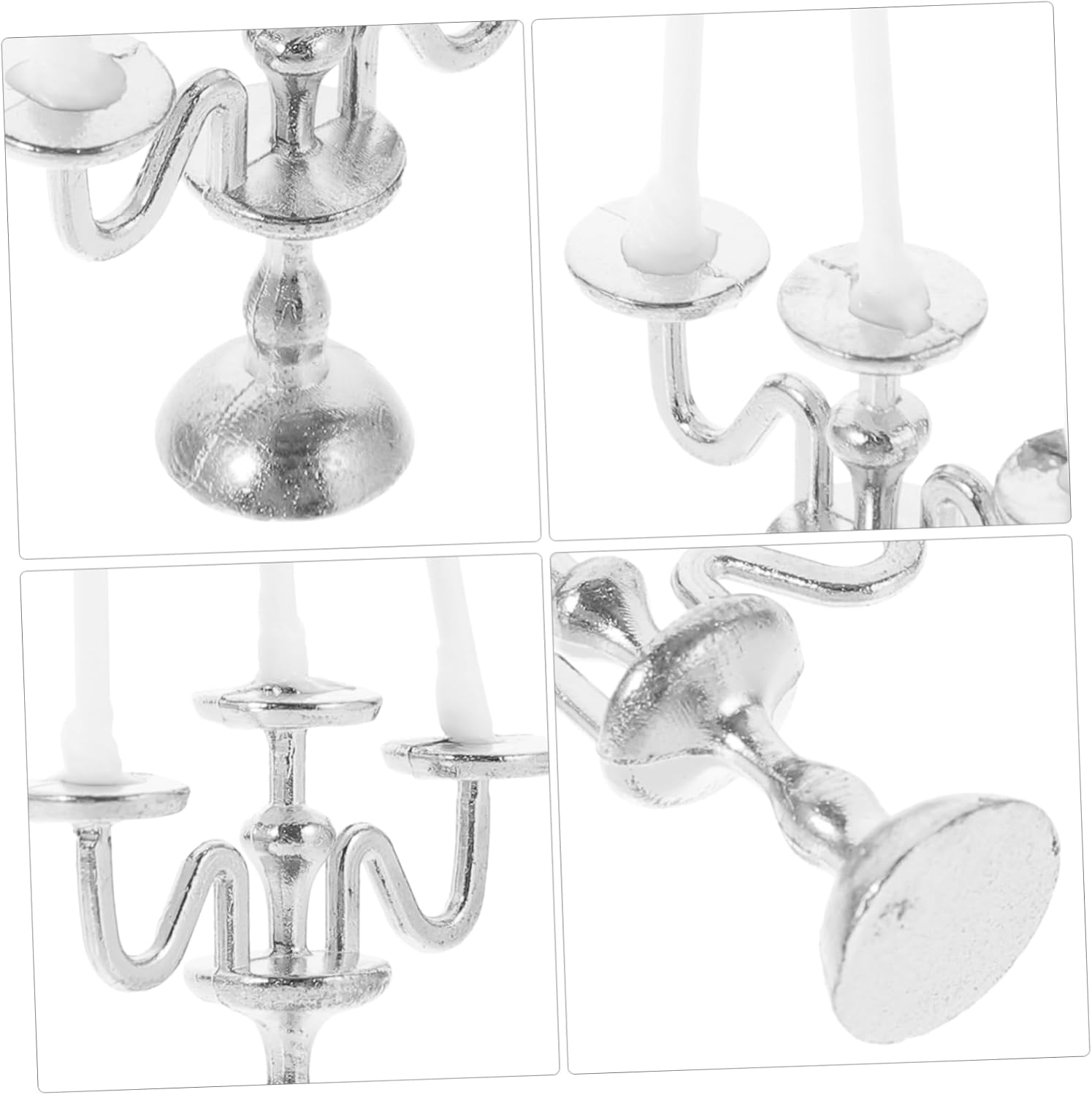 Mini European Candlestick Holder for Doll House