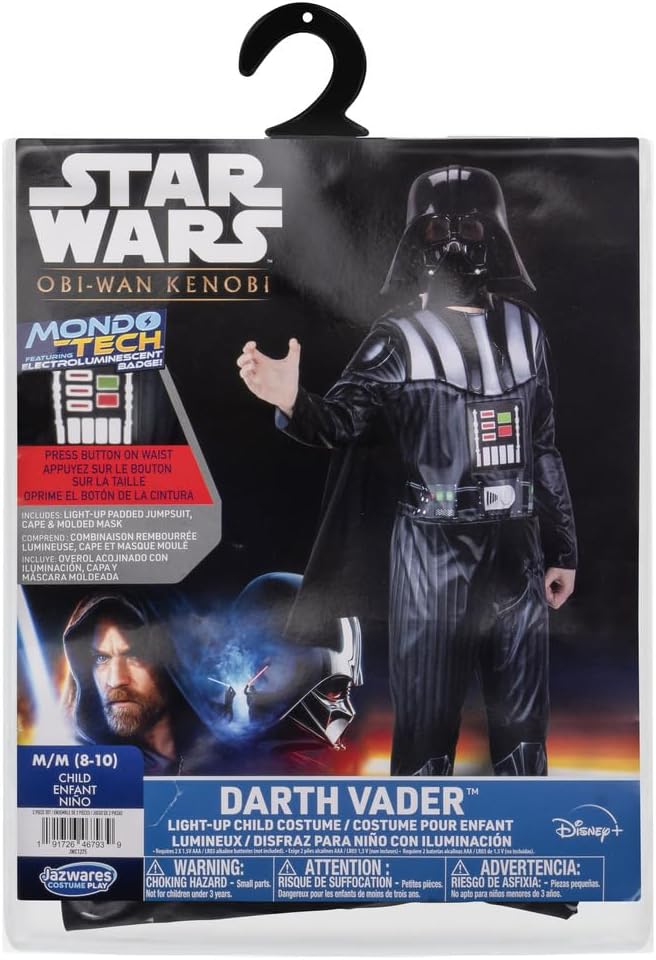 Star Wars Darth Vader Youth Costume - Light Up Padded Jumpsuit