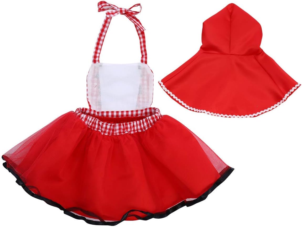 OBEEII Little Red Riding Hood Halloween Costume for Baby Girls 1