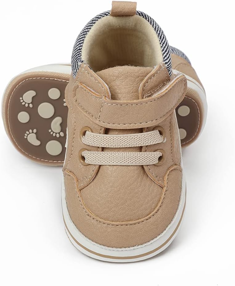SABATUTU Baby Boys Girls Pre-Walking Sneakers with Anti-Slip Rubber Sole