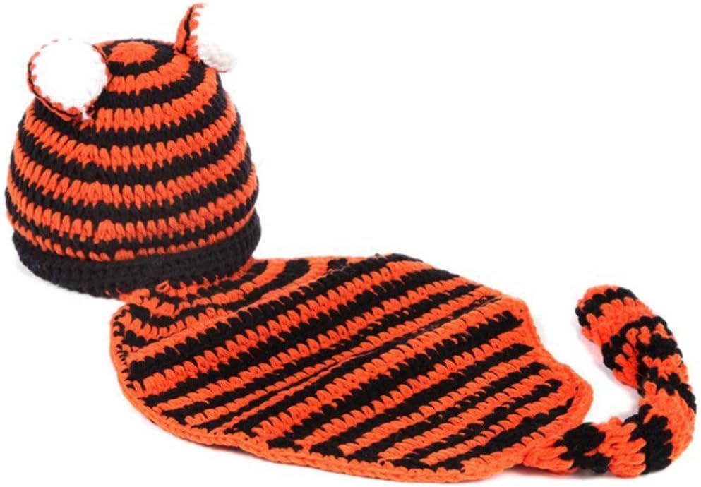 Tiger Costume Beanie Hat for Newborn Baby Photography