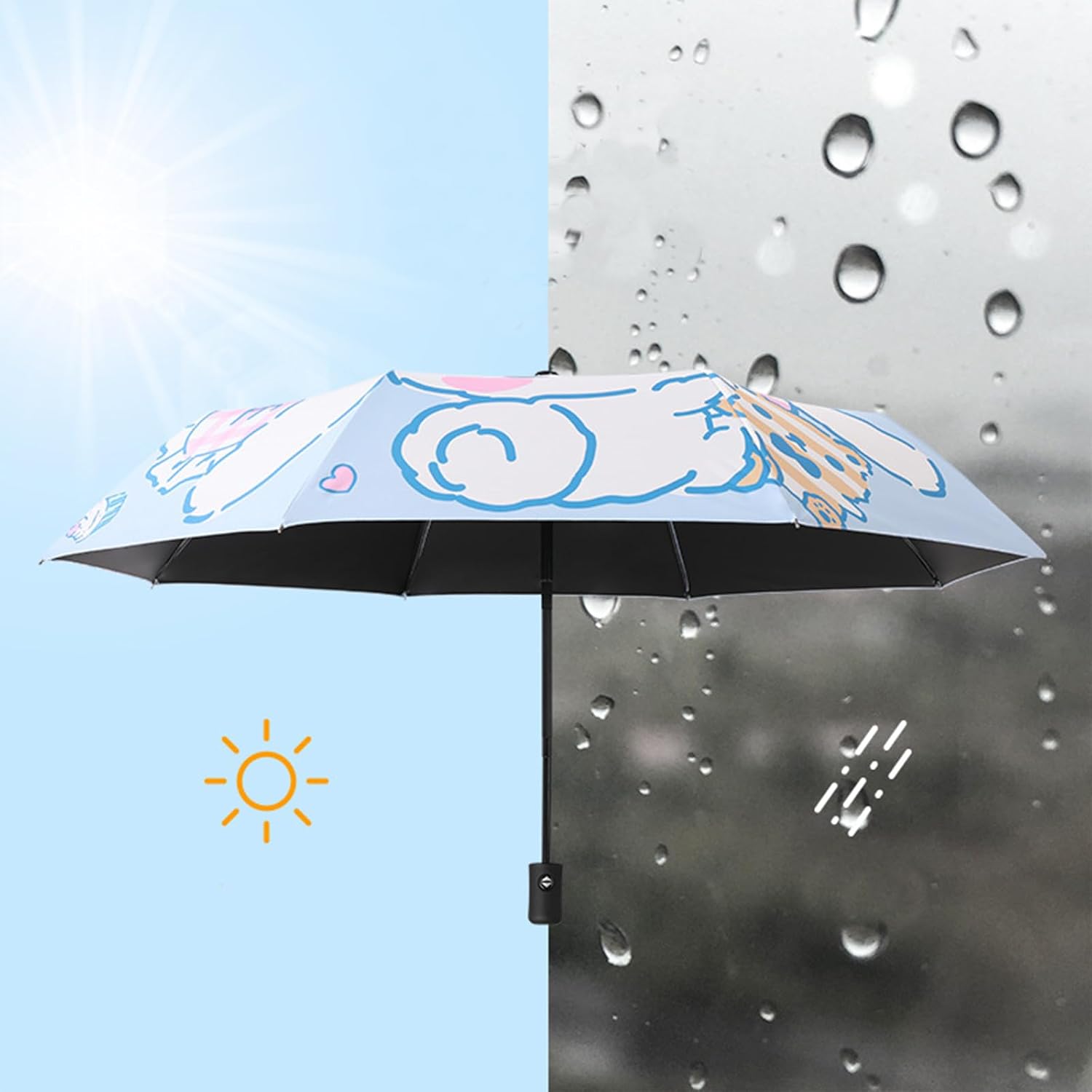 Rondlaho Cartoon Cinna Dog Folding Umbrella 1