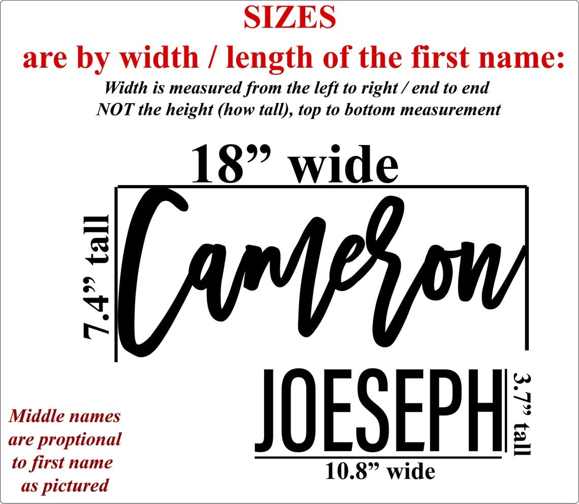 Custom Nursery Name Sign with First Middle Name