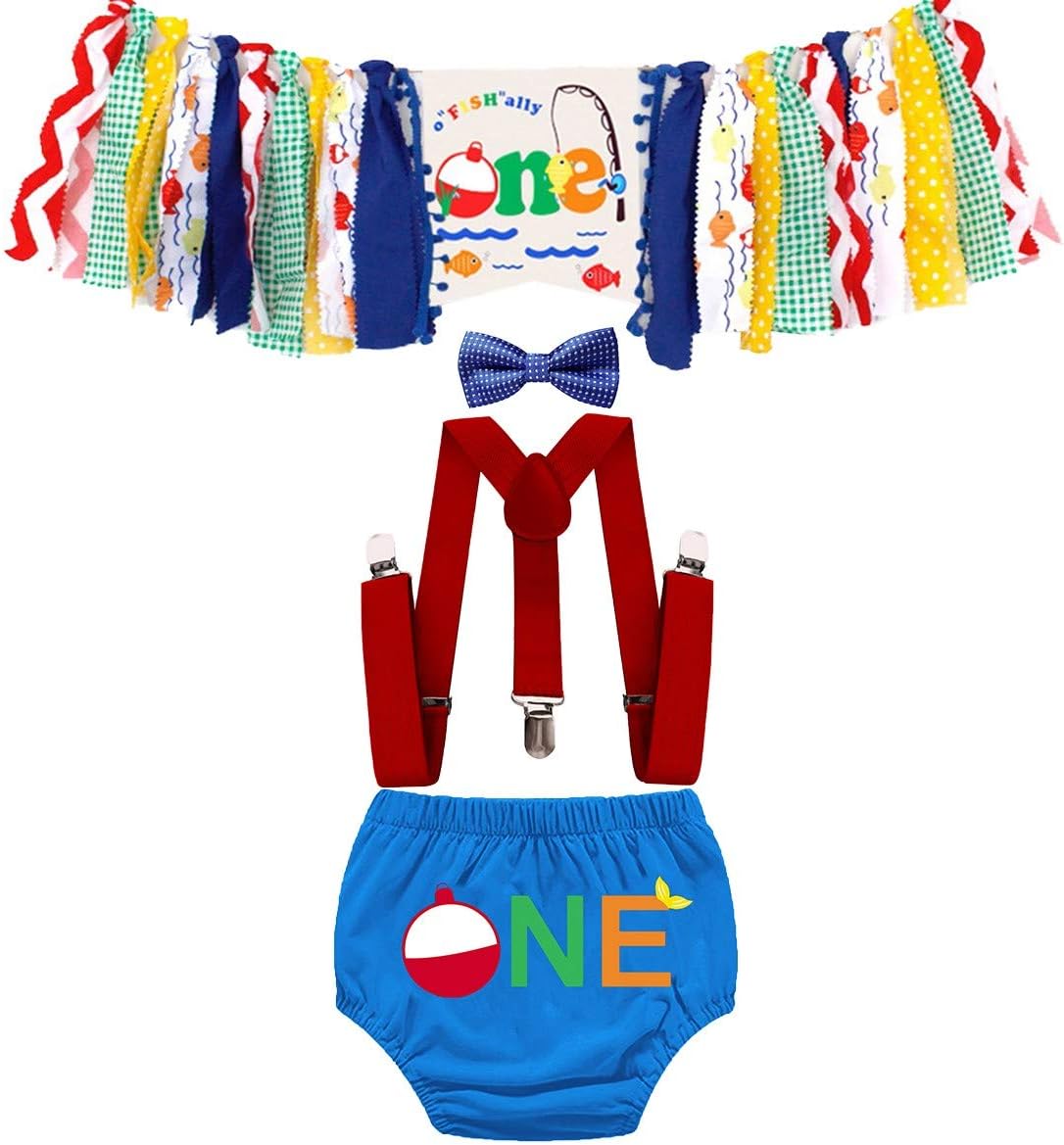 HIHCBF O-Fish-ally 1st Birthday Cake Smash Outfit