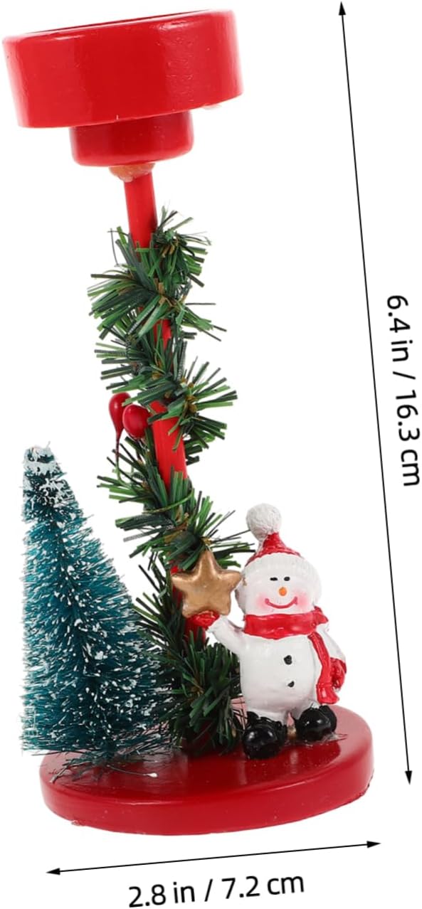 Snowman Candle Holder Christmas Decor for Tree and House