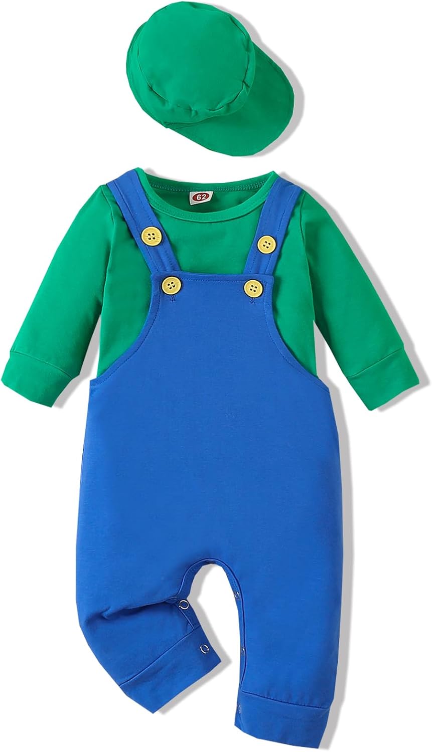 VINUOKER Baby Boy Super Mario Halloween Outfit Set 1