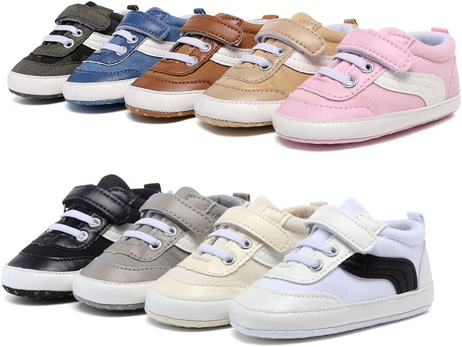 Clowora Unisex Baby Canvas First Walkers Shoes
