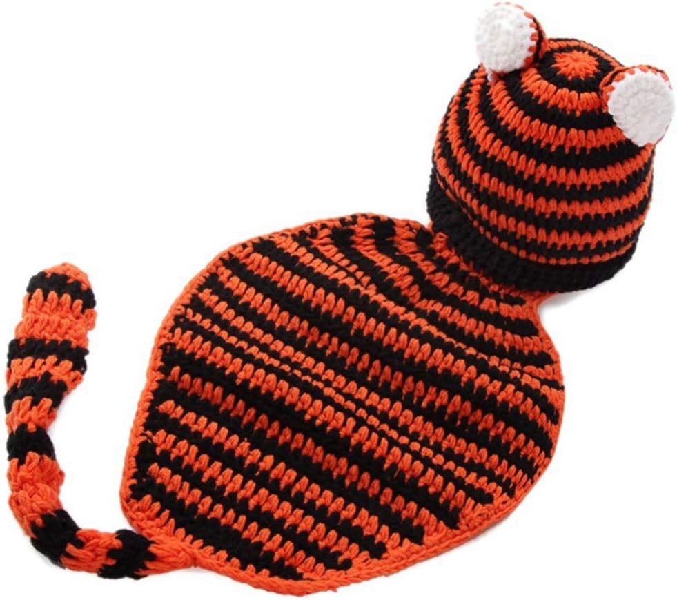 Tiger Costume Beanie Hat for Newborn Baby Photography