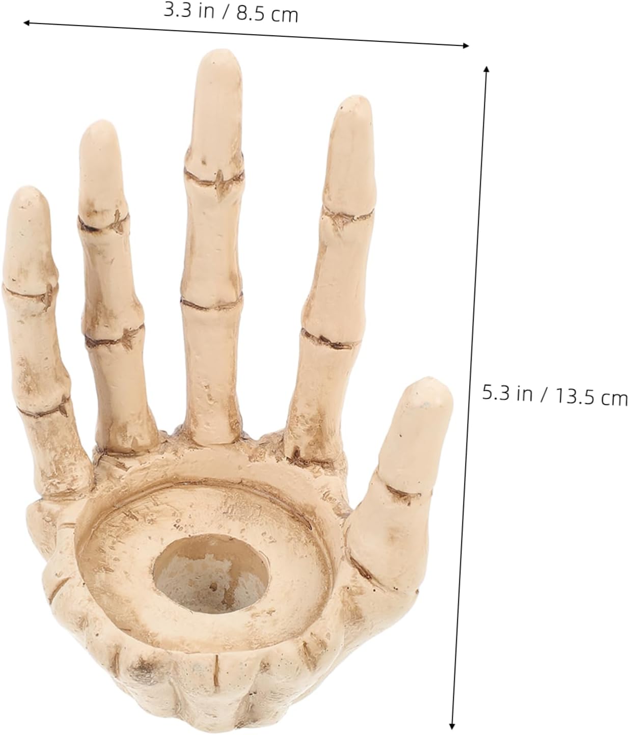 VOSAREA Gothic Skeleton Hand Candle Holder
