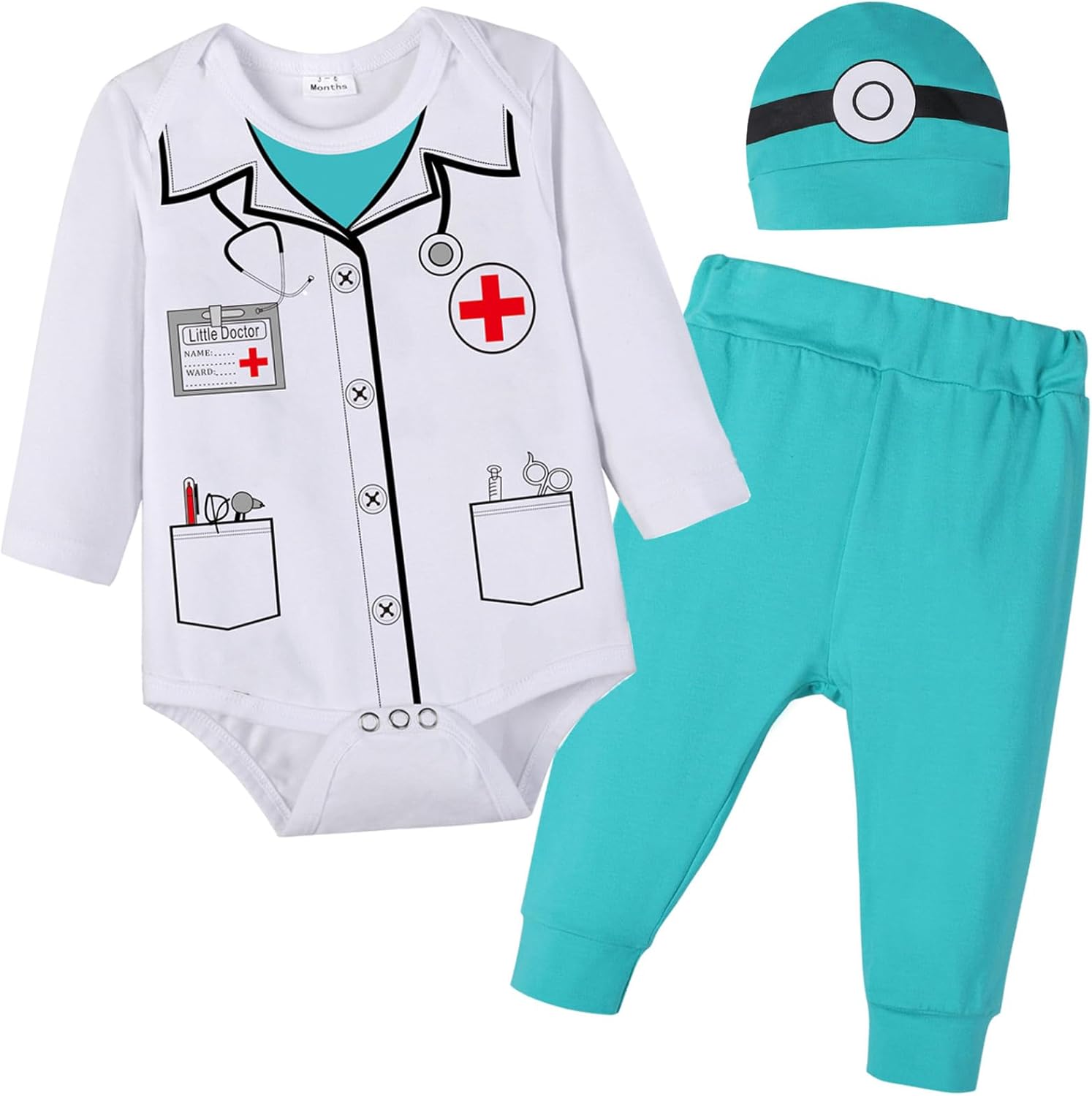 Newborn Doctor Costume Set for Boys Girls