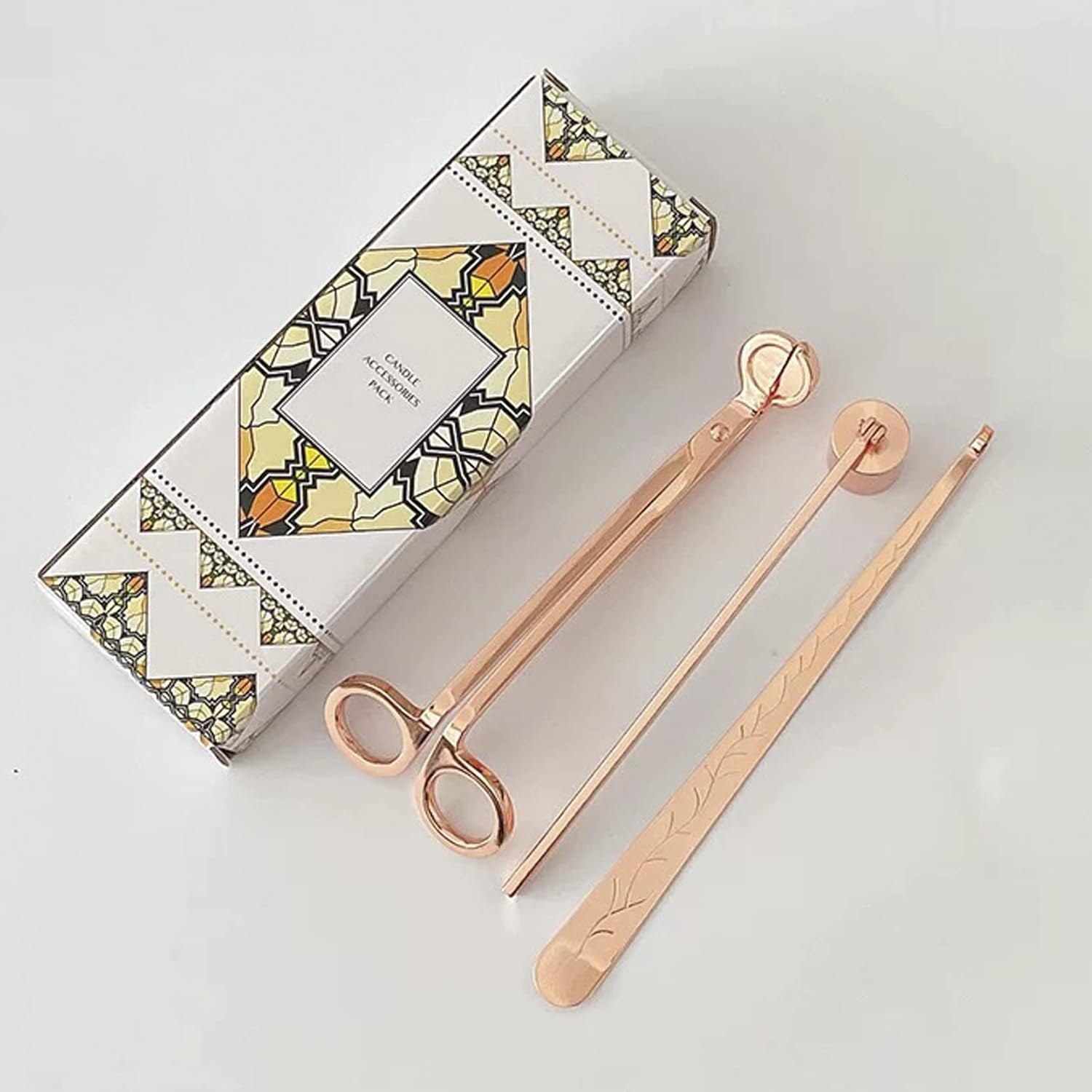 Lemonadeus 3 in 1 Candle Tool Set Rosegold