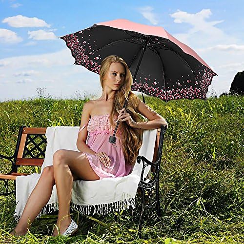 FuWinet Sakura Windproof Folding Umbrella