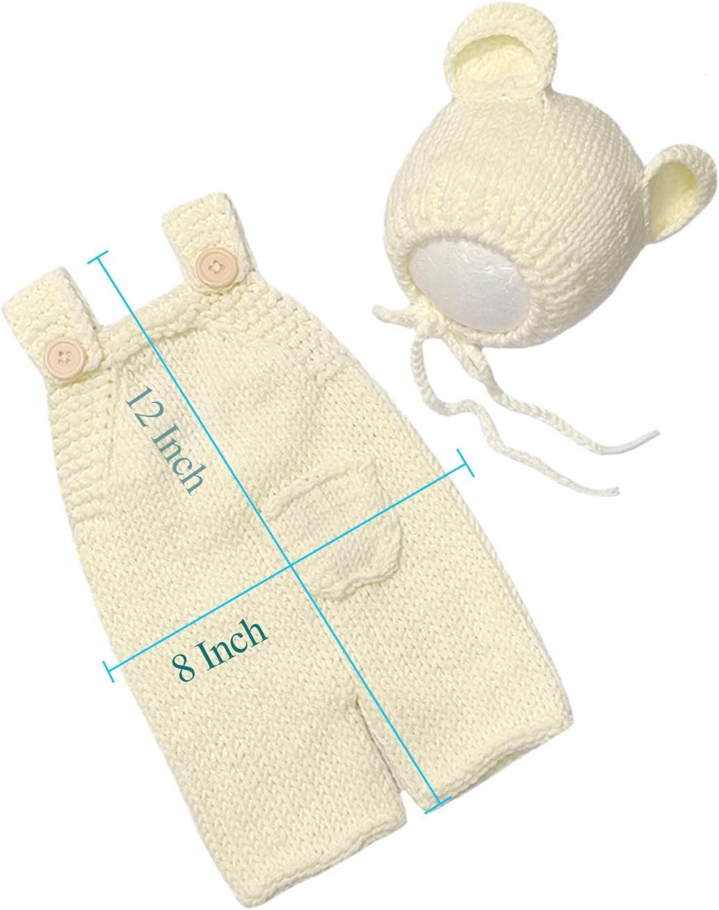 Newborn Baby Christmas Crochet Costume Knit Set for Boy Girl