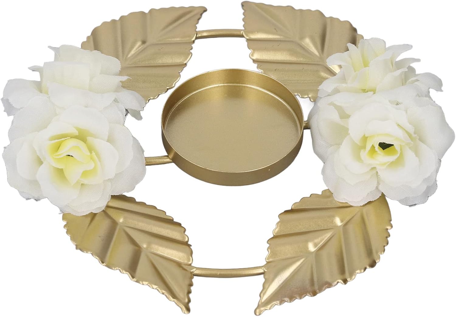 TITA-DONG Iron Golden Rose Candle Holder