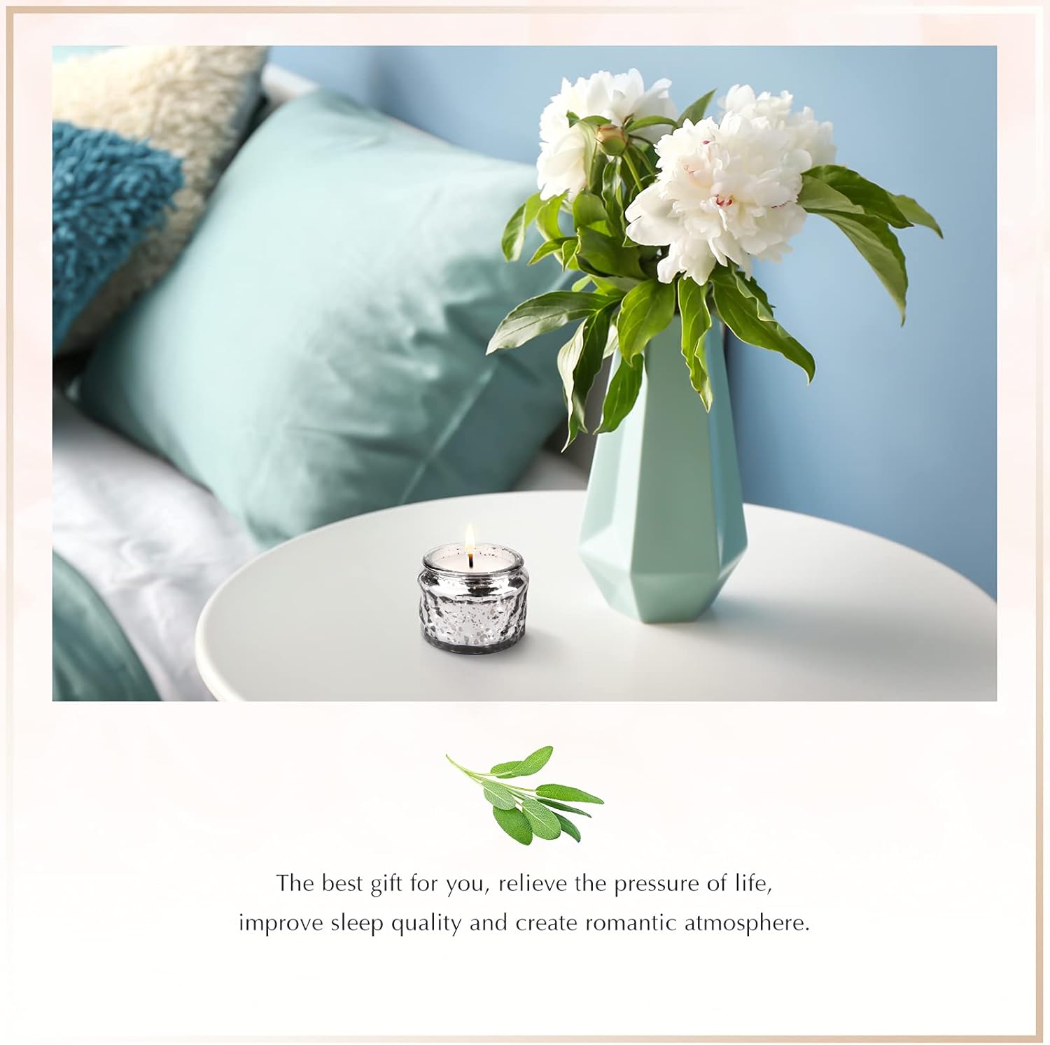 EIysee Romantic Candles - Sage Sea Salt Scented Jar Candles