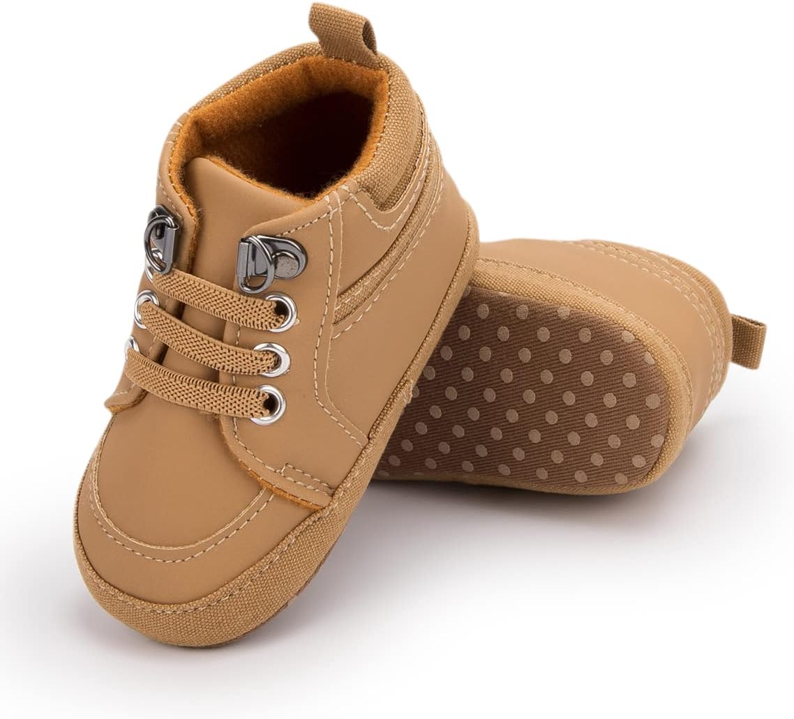 Bellocasa Baby High-Top Ankle Sneakers Non-Slip Soft Sole