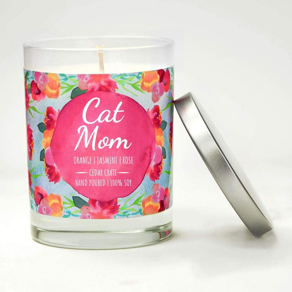 Funny Candles for Cat Lovers - 10 Oz Soy Candle with Gift Box