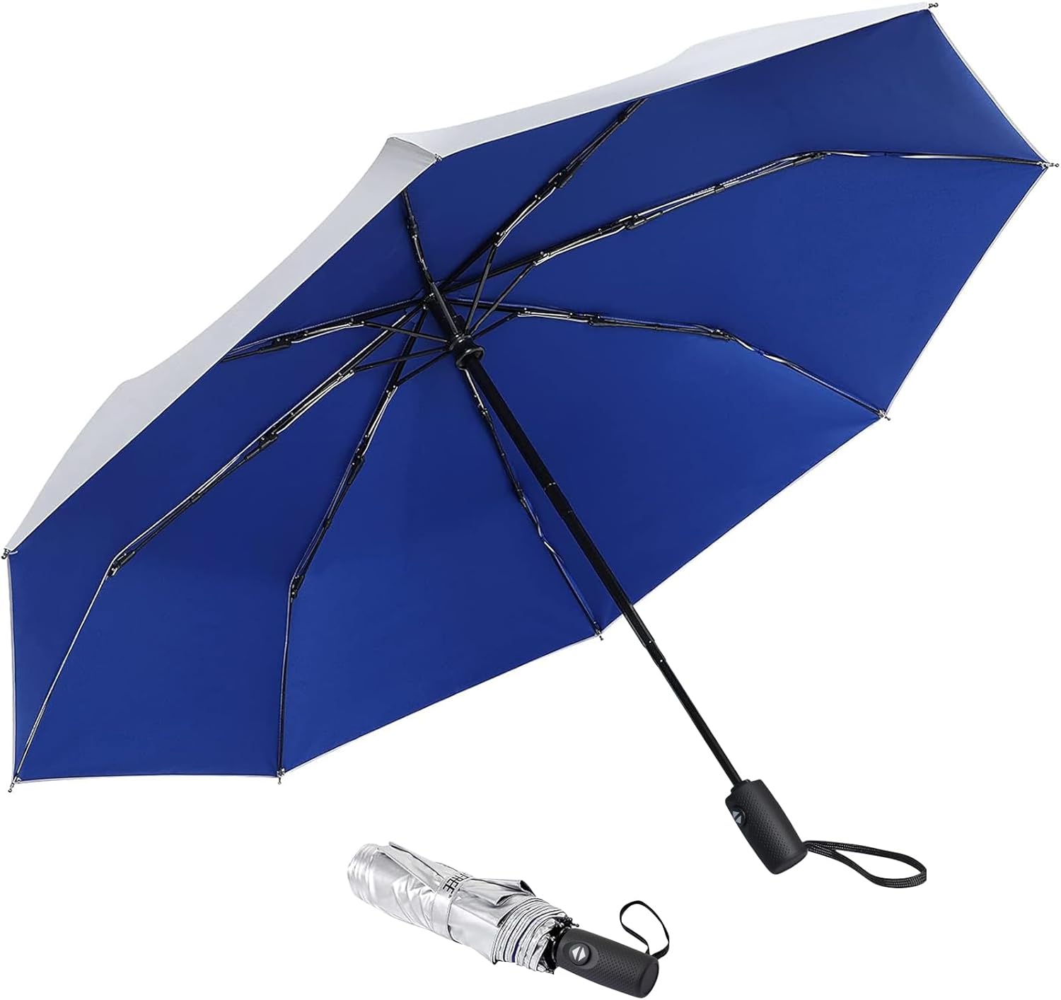 G4Free UPF 50 Windproof Travel Umbrella 42 Inch Auto Open Close