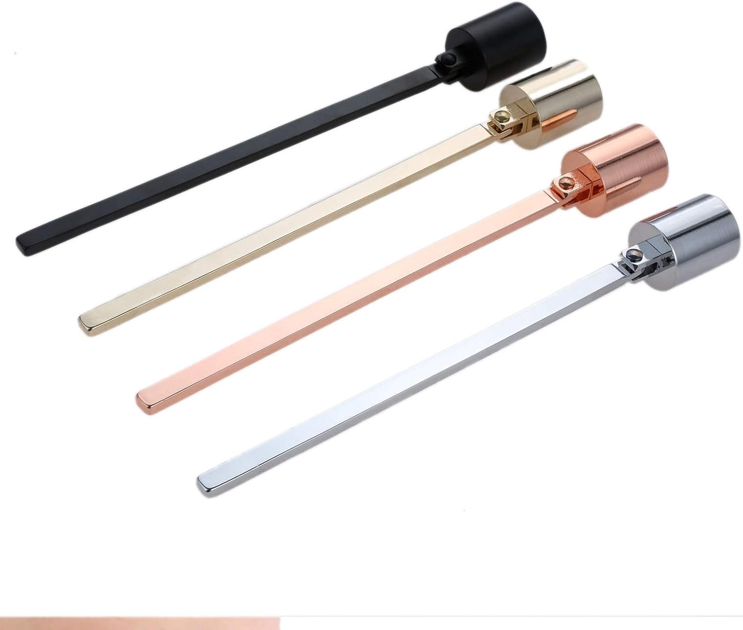 MUXSAM Rose Gold Candle Snuffer with Long Handle 1