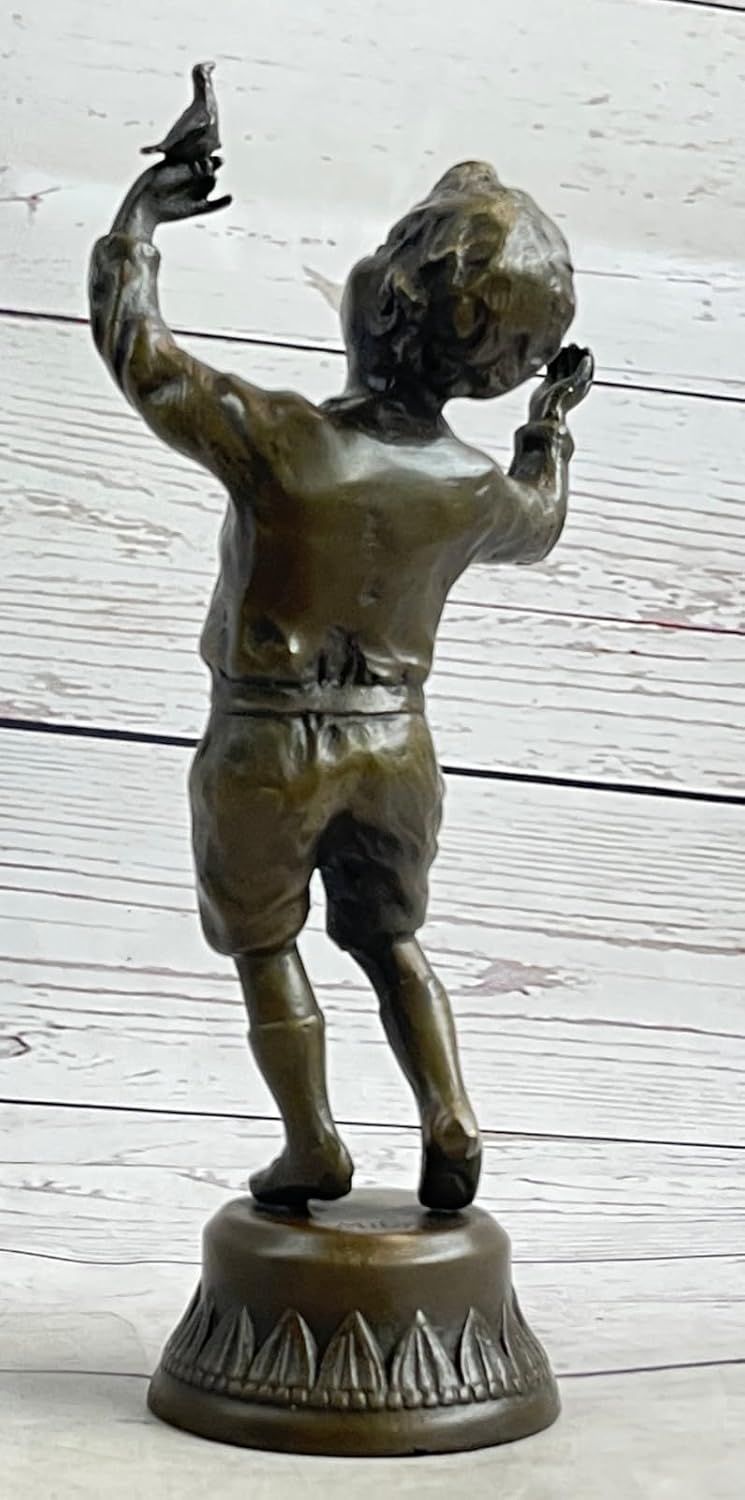 European Bronze Baby Boy Book End Art Deco Figure