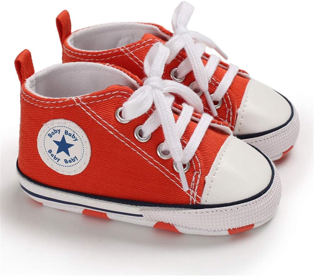 Meckior Baby Sneakers Soft Sole High-Top First Walkers